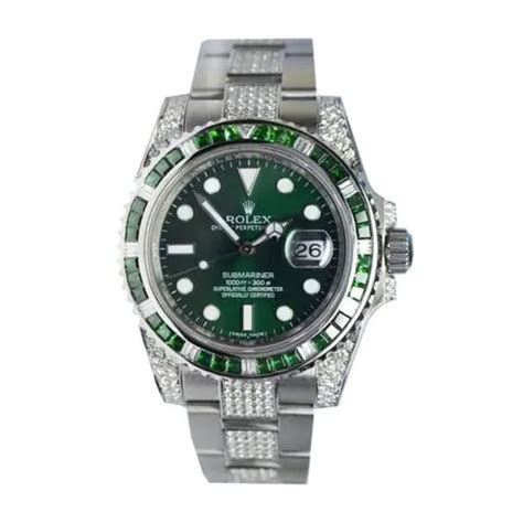 iced out rolex submariner replica|factory iced out rolex.